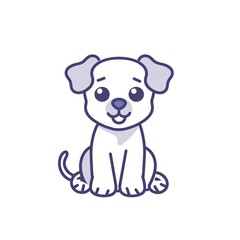 Obraz na płótnie Canvas cute dog
