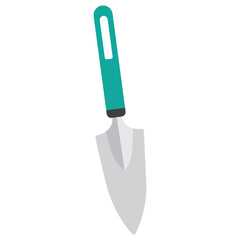 Colored gardening shovel icon Vector