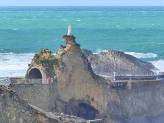 Le Rocher de la Vierge à Biarritz