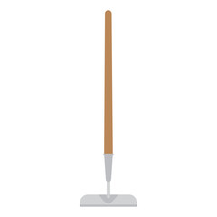 Colored gardening rake icon Vector