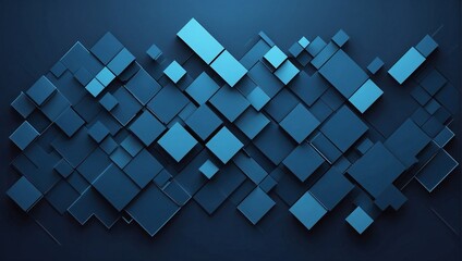 Naklejka premium squares abstract background, blue graphic design