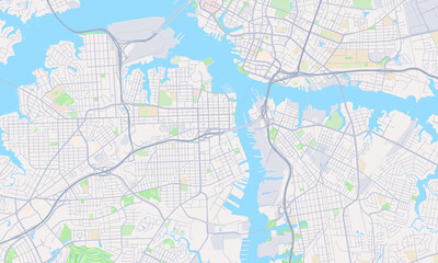 Portsmouth Virginia Map, Detailed Map of Portsmouth Virginia