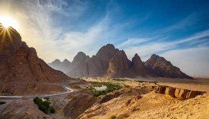 Fototapeten our mountains near hofuf in saudi arabia © Richard