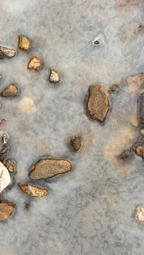 frozen river