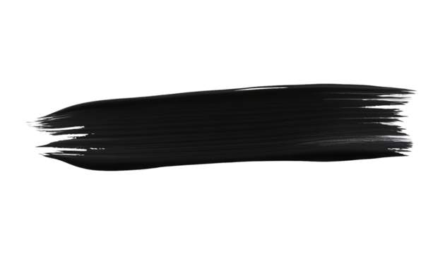 Set of black hand drawn scribble line brush strokes isolated on transparent background png