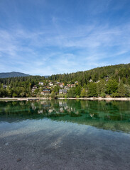Lake Jasna in Alps, Slovenia - 741905515
