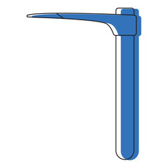 Colored gardening shovel icon Vector