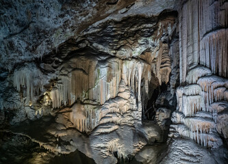 The cave Postojna Cave in Slovenia - 741912731