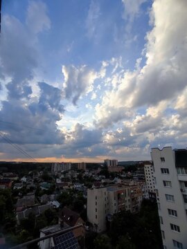 clouds over the city