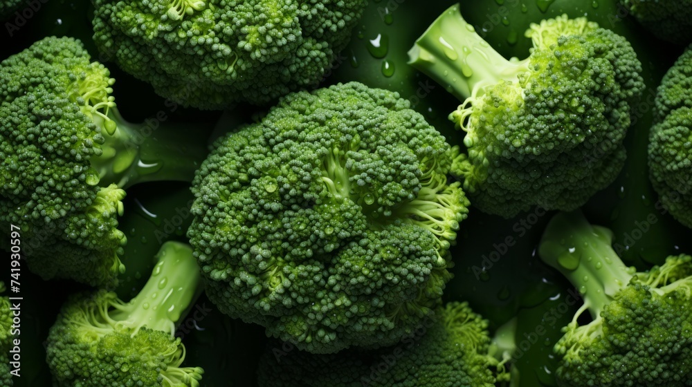 Poster Generative AI Broccoli Background