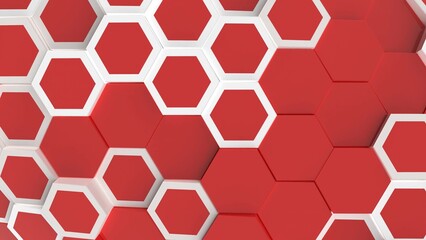 Modern Geometric Hexagonal Design: Abstract 3D Animation