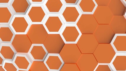 3D Animated Hexagonal Patterns: Futuristic Graphic Design