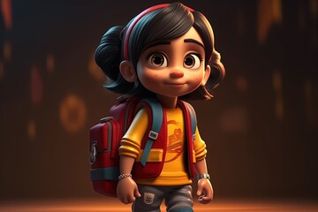 Back to school. Children preschoolers and schoolchildren going to the educational institution. The road to school, morning gatherings for school, acquiring knowledge, mining information.