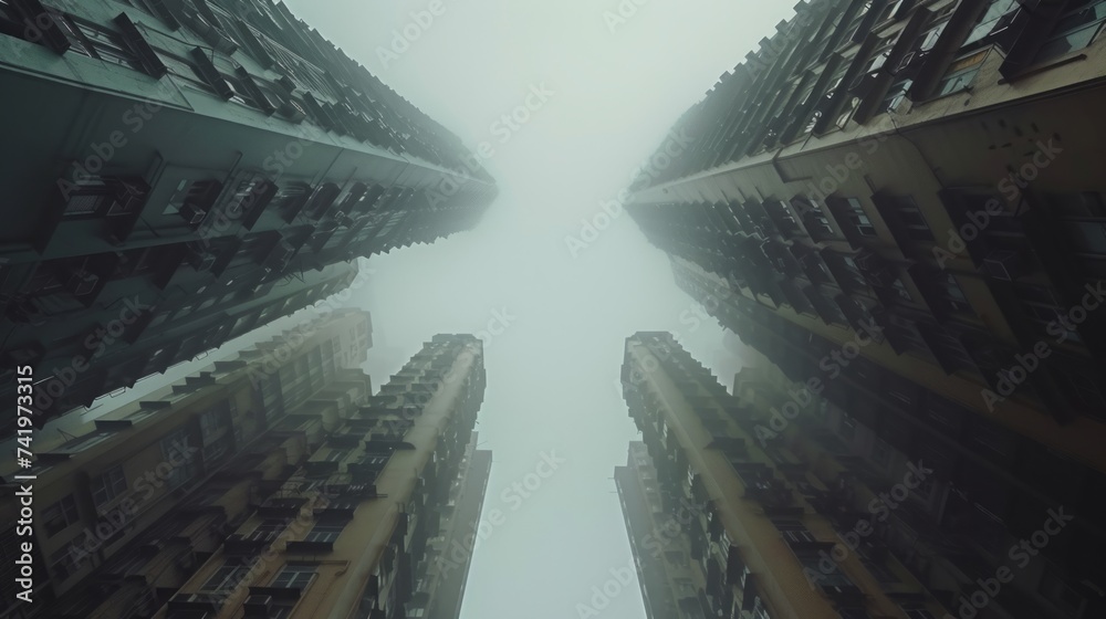 Poster Skyscrapers generative ai