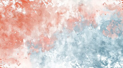 Spring abstract background  soft pastel peach, coral, and sky blue blend in a calming composition