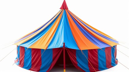circus tent, carnival tent isolated