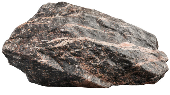 Big rock isolated on transparent background