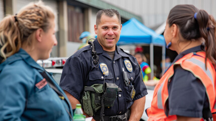 Community Engagement: Photos of paramedics in outreach events, educational programs, and health initiatives.