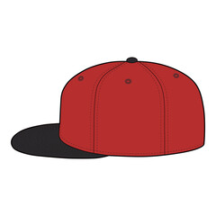 59Fifty Fitted Cap Flat Sketch Vector Design Illustration