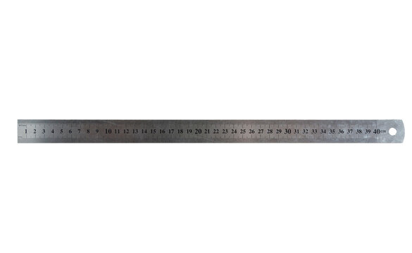 Ruler. Measurement concept. School concept. Isolated object.