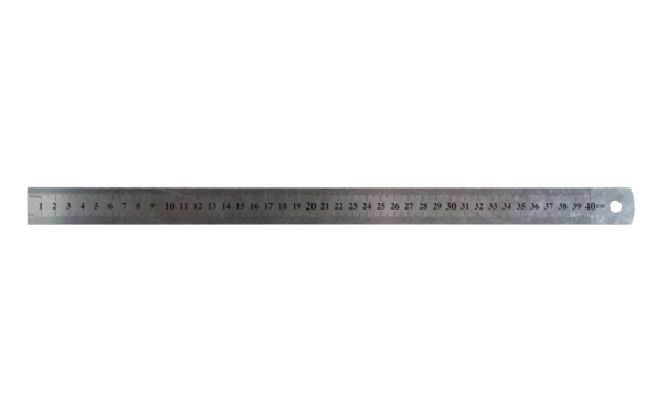 Ruler. Measurement concept. School concept. Isolated object.