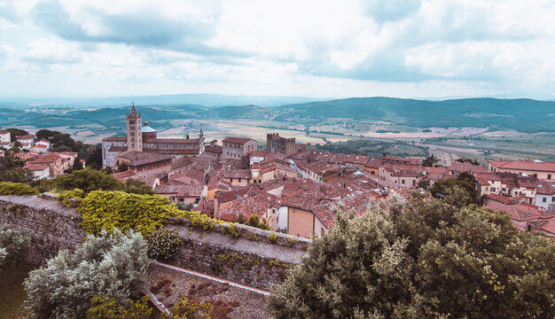 View at Massa Marittima in Tuscany - Italy