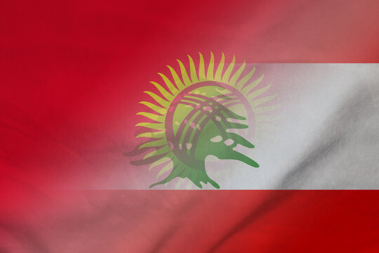 Kyrgyzstan and Lebanon national flag international contract LBN KGZ