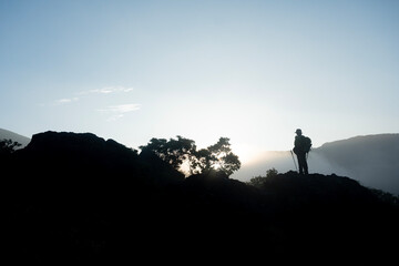 韓国岳の大浪池の日の出