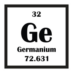 Germanium chemical element icon