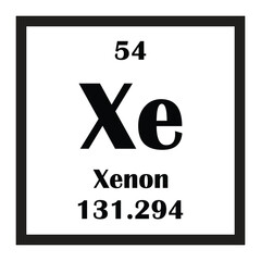 Xenon chemical element icon