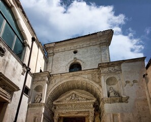 The beautiful church of Carmine dating back to the mid-1400s, in Romanesque-Baroque style, is one...