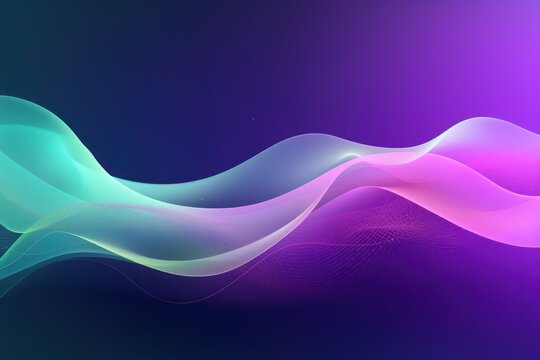 Abstract Waving Khaki and lilac Particle Technology Background Design. Abstract wave moving dots flow © Celina