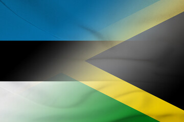 Estonia and Jamaica official flag transborder negotiation JAM EST