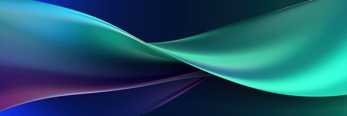 Blended colorful dark green and blue gradient abstract banner background