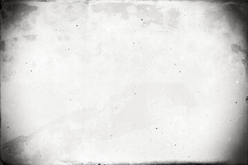 Vintage wet plate photo template with vignetting, dust, scratches, noise and splatters on...
