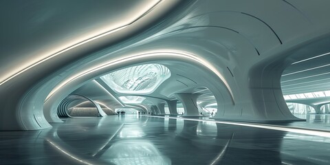 Futuristic gadgets displayed in a high-tech environment. Wonder and innovation concept.