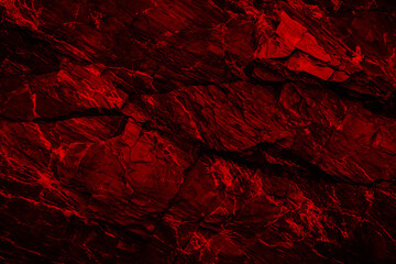Dark stone burgundy granite texture. Close-up rock surface for banner ad design. Grunge abstract background with copy space