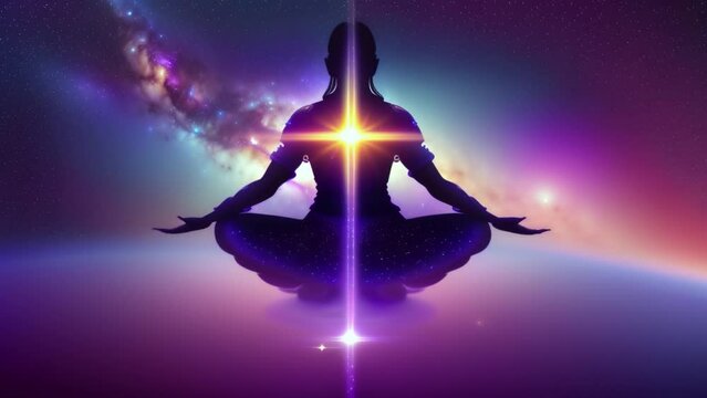 Yoga in the Lotus Position: Harmony with the Expanse of Space