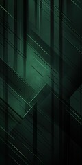 Dark Green grunge stripes abstract banner design. Geometric tech background. Vector illustration