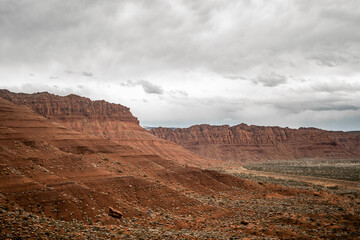 Cloudy Day Arizona Utah Red Rock Mountain