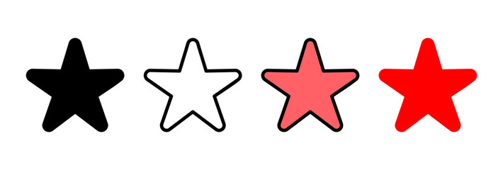 Star Icon vector illustration. rating sign and symbol. favourite star icon