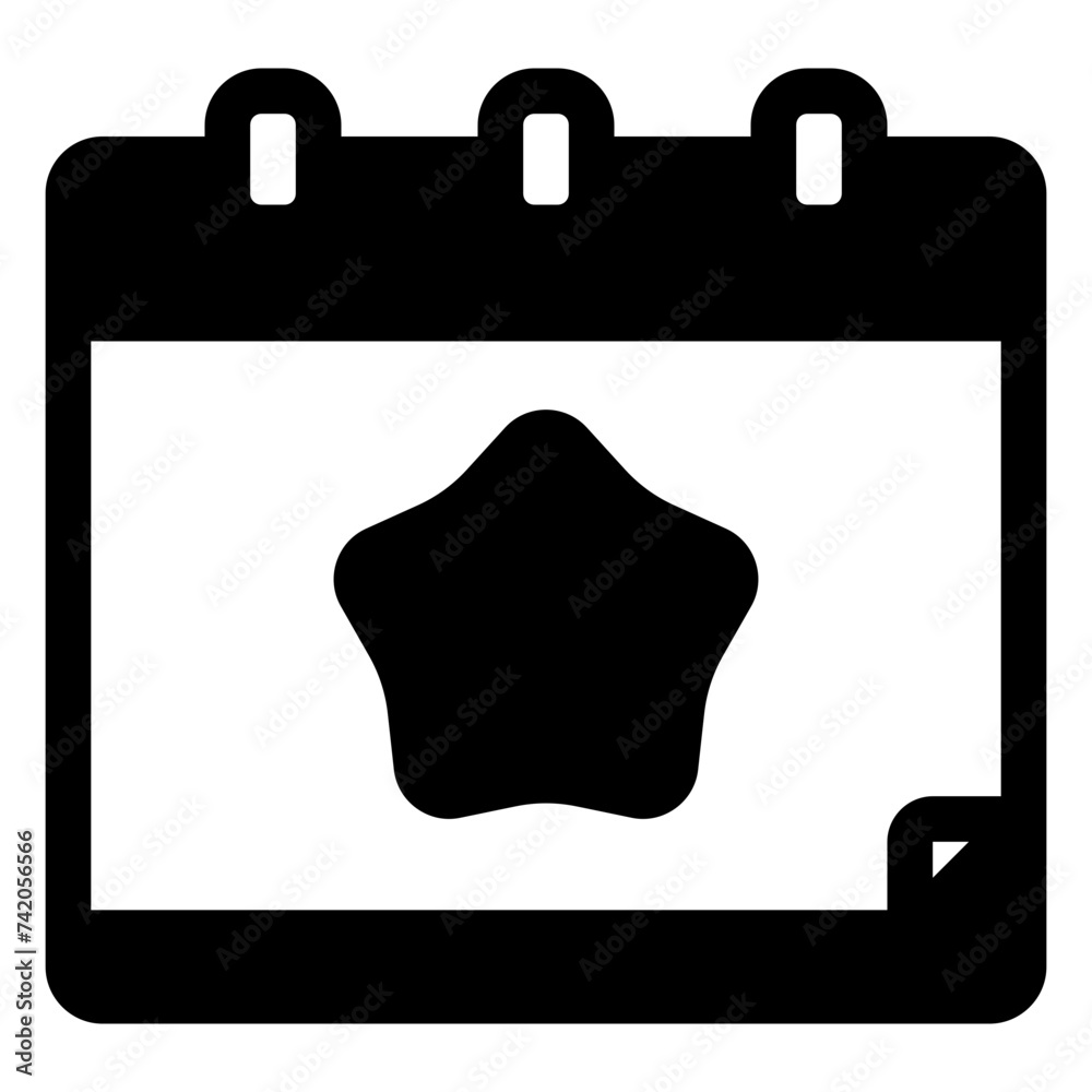 Sticker calendar icon