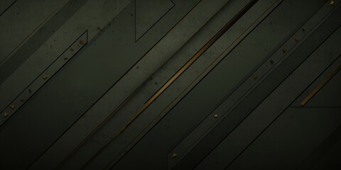 Dark Olive grunge stripes abstract banner design. Geometric tech background. Vector illustration