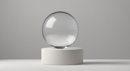 white glass sphere