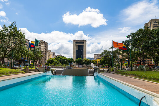 Caracas, Venezuela, 05.12.2021: view of Altamira square.