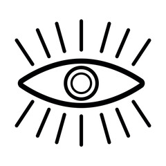 Eye yoga icon Vector