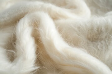 soft wool white, in the style of close-up shots, elegant abstraction