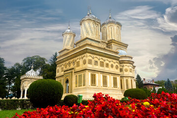 Image of Cathedral of Curtea de Arges outdoor.