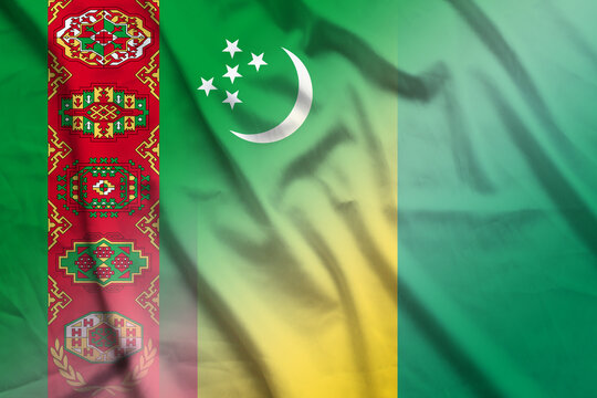 Turkmenistan and Guinea official flag transborder contract GIN TKM