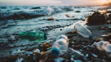 Waste in the ocean posing a serious threat to the marine ecosystem. Plastics, industrial waste and other polluting materials contaminate ocean waters and global health.